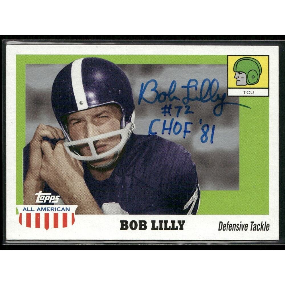 2005 Topps All American Bob Lilly Auto TCU Horned Frogs #26